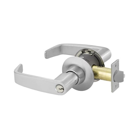 Sargent Classroom Tubular Bored Lock Grade 1 with L Lever and B Rose with T Strike and LA Keyway Satin Chrom 11G37BL26D